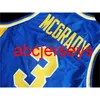 Tracy McGrady＃3 Auburndale High School Blue White Basketball Jersey Stitched Custom Any Number Name NCAA XS-6XL