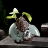 Vases Vase Tea Pet Ornaments Arts And Crafts Mini Animal Miniature Figurines Fairy Garden Home Decoration Accessories