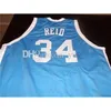 Nikivip North Carolina Tar Heels College 34 J.R. Reid 34 Bobby Jones 42 Brad Daugherty Retro-Basketballtrikot für Herren, genähte individuelle Trikots