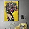 Graffiti Art Canvas Painting Colorful Girl Poster Print Wall Pictures For Living Room Vintage Art Pictures Decoration Art