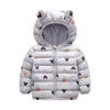 1 2 3 4 5 6 Ans Hiver Bébé Filles Veste Mignon Dessin Animé Automne À Capuche Zipper Fête D'anniversaire De Noël Princesse Manteau Enfants Vêtements 211027