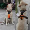 Dog Collars Leather Pet Dog Harness Pulling Training Chest Harness Large Dog Sport Working Dogs Fit for Husky Pitbull 210729