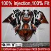 Cuerpo de inyección para KAWASAKI NINJA ZX 6R 600CC 6 R 636 600 CC ZX6R naranja negro 13 14 15 16 17 18 12No.63 ZX-636 ZX-6R ZX600 ZX636 2013 2014 2015 2016 2017 2018 Kit de carenado OEM