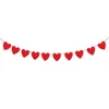 Party Decoration 3M Wiszące Dekoracje Czerwony Miłość Heart Banners Garland Walentynki Walentynki Urodziny Bridal Bridal Prysznic Propozycja