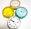 Simple Mini Sucker Wall Clock Bathroom Anti-Fog Waterproof 7cm Kitchen Toilet Small Quartz Table Clock