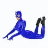 Костюмы костюмов плюс размер кошка косплей сексуальная маска боди PVC ножный коткуит женские новизны комбинезон с перчатками Хэллоуин костюм модных дразовых