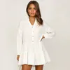 Cover-ups White Cotton Tunic Beach Dress Summer For Women wear Swimsuit Cover Up Woman Sarong palge #Q856 210420