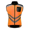 Fietsenjassen Wosawe Reflecterend winddicht herenjack ademende MTB Road Mountain Bike Vest Mouwess Safety Sports windbreaker