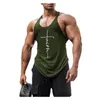 Mens Summer Tank Tops Boys Gym Vest Breathable T Shirt with Letters Pattern Wholesale 5 Colors Hiphop Streetwear