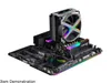 DEEPCOOL ゲーマー ストーム Fryzen TR4 アドレス指定可能な RGB マザーボード コントロール 6 ブーツ型ヒートパイプ メタル フレーム ファン 16.7 M True