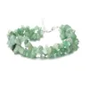 Bracelet rétractable Brins double cercle turquoise Femme Cube couleur Fantaisie Bracelets en pierre de cristal naturel bracelets