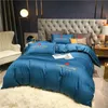 Embroidery Letter Bedding Set Solid Duvet Covers Queen King 220x240 Bedclothes Bed Sheet Nordic Bed 150 For Home