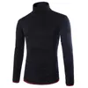 Nya Mäns Fashion Boutique Anslutning Tunn Fritid Turtleneck Stickning En Tröja / Manlig Slim Casual Sweater Pullovers Y0907