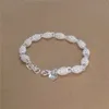 Sumeng 2021 New Fashion Beautiful Elegant Silver Plated Bracelet Chain Bracelet Bangle for Women Jewelry Wholesale Q0719