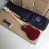 Kolay çeken kırmızı veya siyah solak hofner kısa bas gitar 99cm uzunluğunda 4 teller özel mini basse guitare Almanca yapıldı Çin