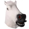 Cosplay Horse Head Mask Halloween Party Decoration Latex Animal Costume Theater Prank Crazy Festival Halloween Decor Accessories L230704