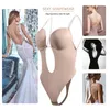 Dames Shapers Shapewear Bodysuit Vrouwen Diepe V-hals Body Shaper Padded Bh Backless U Dompeling Thong Taille Trainer Push Up Party Underwear
