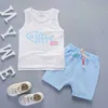 Toddler Boy Summer Clothes Korean Fashion Fish Shorts and Top Set Kids Bebes Jogging Suits Tracksuits Children Clothing Outfits G1023