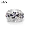 Szjinao Loose Gemstones Moissanite Stone 0.5ct 0.5ct~8ctオーバルカットDカラーVVS1 GEMS未定義GRAジュエリーダイヤモンドリング