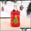 Christmas Decorations Festive & Party Supplies Home Garden Creative Brushed Fabric Beverag Wine Er Coke Soda Bottle Ers Drop Delivery 2021 P