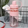 1L 1.5L 2L Grande Capacité Sports Bouteilles D'eau Portable En Plastique En Plein Air Camping Pique-Nique Vélo Vélo Escalade Boire 210907