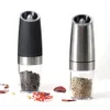 Gravity Electric Salt and Pepper Grinder Automatic Mill Porcellana Grinding Core per utensili da cucina 210712