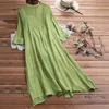 Summer Dress Women Vintage Boho O-hals Floral Print Lace Two-Piece 3/4 Sleeve Dames Jurken Casual #40 2021 Dresses