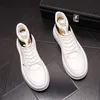 Newest Trend High Tops Casual Lace Up Board Shoes Male Trendsetter Sports Walking Flats Sneakers Fashion Spring Autumn Wedding Party Loafers X93