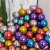 50 sztuk 5inch Chrome Metalowe Lateksowe Balony Złote Srebrne Okrągłe Balony Metalowe Balony Urodziny Partia Włóż Globo Wedding Decor Dostawy