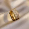 Fashion ladies ring alloy material inlaid zircon 2021 classic popular luxury high-end jewelry best gift