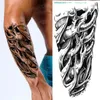 Full stor storlek temporär tatuering för män mekanisk tiger vattentät tatuering pojke klistermärke 3d bady konst hög kvalitet