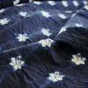 Tissu d'habillement Tissus en pur coton de haute qualité Teinture à la main Indigo avec des plantes Motif bleu et blanc
