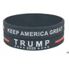 Trump 2024 Silicone Bracelet Black Blue Red Wristband Party Favor 4 Colors ZZE8564