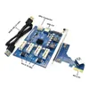 PCI-E 1 till 4PCIE 1X Adapter 4 Port-PCI-E 1X-multiplikator Expansion Riser Card för GPU Risers Ethereum Mining