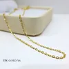 Sinya 1.3g à 2g 18k O Chaîne collier femmes Au750 16 18 pouces (45 cm) couleur or jaune pour les bijoux fins