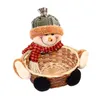 Christmas Decorations Candy Basket Merry Decoration For Home Santa Claus Ornaments 2021 Xmas Gifts Year