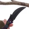 Coltello pieghevole da esterno con manico colorato mini Coltelli da artiglio senza serratura Coltelli tascabili con protezione di sicurezza in acciaio inossidabile di sopravvivenza da campeggio