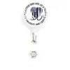 Newest Key Rings Nursing Epoxy Retractable Medical Glass Badge Holder Yoyo Pull Reel Doctors ID Name Card For Accessories