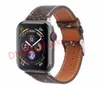 مصمم V Pattern Pattern Bands for Apple 1 2 3 4 5 Leather IWatch Bracelet Band 38mm/40mm/42mm/44mm