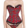 plaid bustier