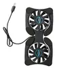 Universele laptop opvouwbare USB-fan stand koelbladen Mini pc Foldables Twin Fans Cooler Pad vouwen voor computer MacBook Notebook Cools Paomputer