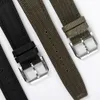 20mm 21mm 22mm Canvas Nylon Bands Folding Clasp for Iwc Watch Strap Pilot Mark Portofino Folding Buckle Watches Accessories Tool H0915