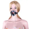 NXY Vuxen SM Bondage Toy Open Mouth Gag med Cover BDSM Slave Fetish Game Erotic Sex Bed Restraints Produkter för Par SM TOOL0104