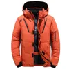 Piumino d'anatra invernale da uomo Capispalla spessa calda da neve Parka da uomo Giacca a vento con cappuccio Cappotto Moda da esterno Piumini 4XL 211206