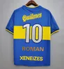 1981 Boca Juniors Retro Formalar Klasik Vintage Maradona Uzun Kollu Futbol Jersey 1999/00 2003/04 Roma Kısa Kollu Futbol Gömlek Maillot