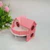 Novo Mini Pequeno Hamster Ninho Coelho Hedgehog Pet Log Cabin Animal Sleeping House Fontes RRA10416