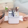 Double Paper Exit Tissue Box Plastic Toilet Holder for Bathroom Napkin Dispenser Organizer Accessories Set 210423