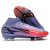 2021 Mercurial Superfly 8 Elite KM FG Zapatos de fútbol Botines altos Botas de fútbol Neymar Cristiano Ronaldo CR7