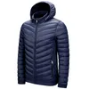 Hommes hiver marque chaud coupe-vent épais veste Parkas manteau hommes automne mode imperméable mince chapeau Parkas veste hommes 6XL 211124