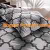 Mode Moderna Sängkläder Tryckt Tre-Piece Quilt Cover Pillow Case Twin Full Queen King Size Brand Chic Bed Conestriers Supplies I lager